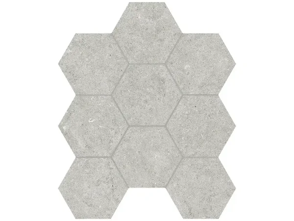 Lithoform 4" Hexagon Organic Matte Tile Collection