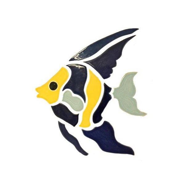 Coral Fish Watermark Mosaic Pool Tile