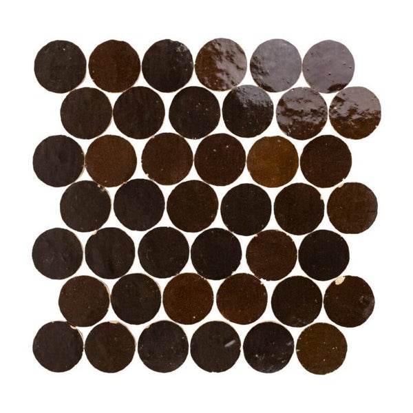 Zellige Bespoke Circle Mosaic Tile Collection