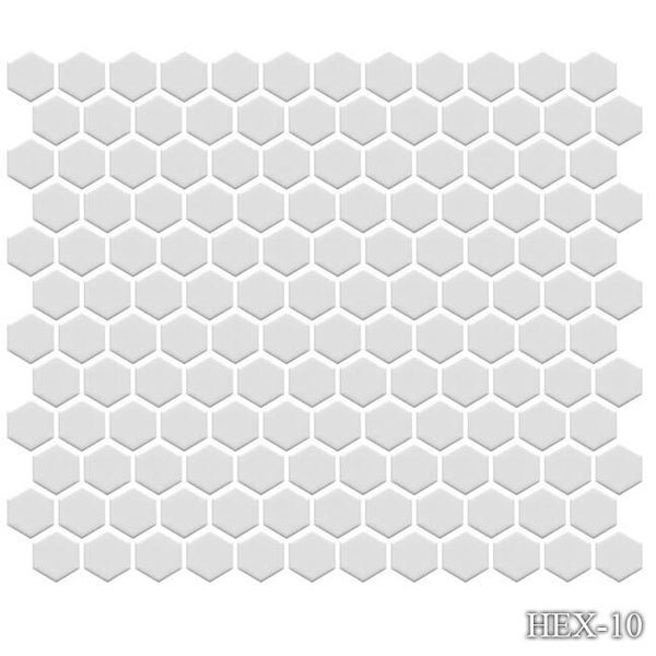 Hexagon 1" Mosaic Pool Tile