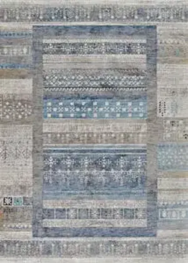 Nostalgia Serapi Rug Collection Denim/Tawny
