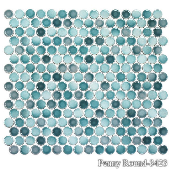Pennyround Mosaic Pool Tile