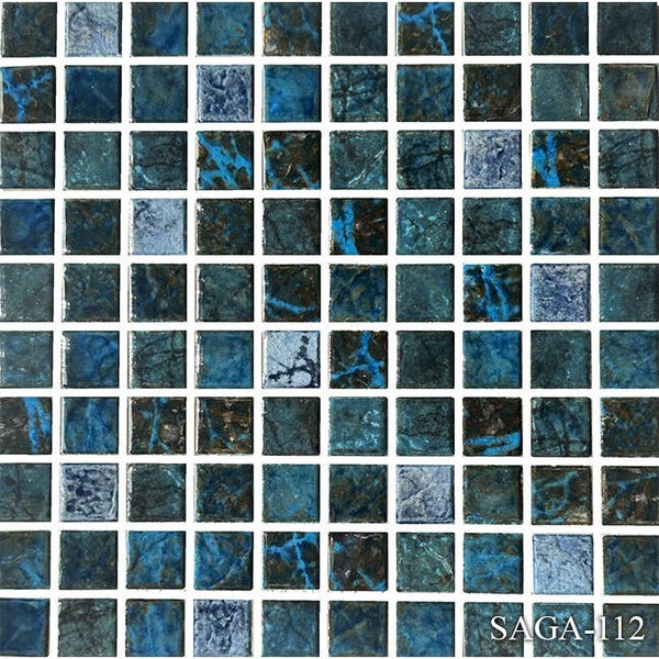 Saga 1x1 Mosaic Pool Tile