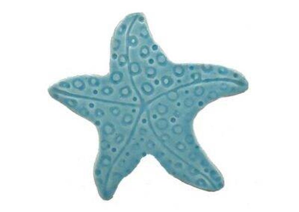 Blue Starfish Watermark Mosaic Pool Tile
