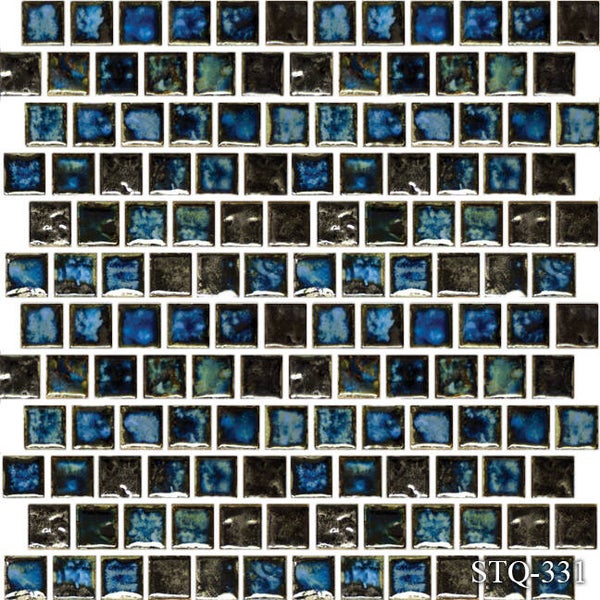 STQ 1x1 Offset Mosaic Pool Tile