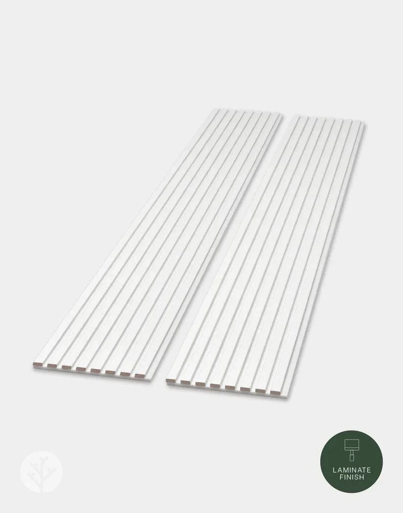 Color Acoustic Slat Wall Panel - Laminate Finish - 25.2x118