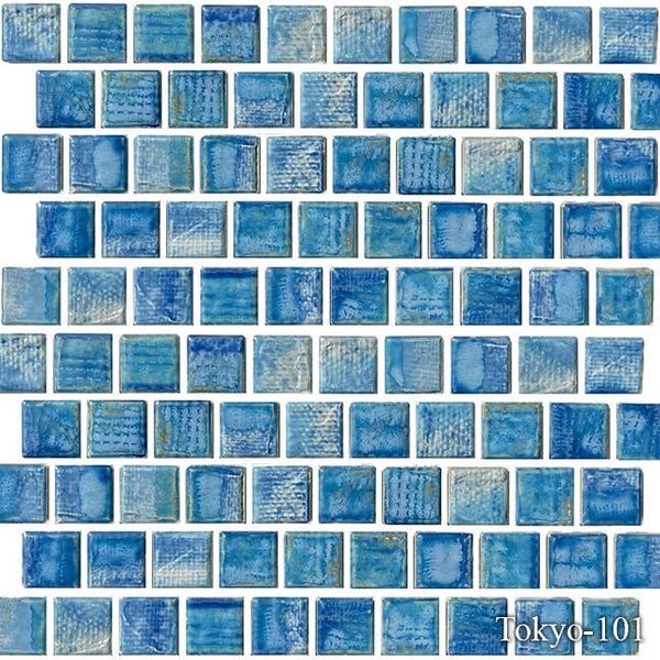 Tokyo 1x1 Offset Mosaic Pool Tile