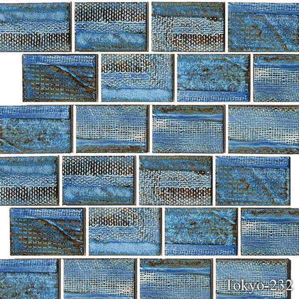Tokyo 2x3 Offset Mosaic Pool Tile