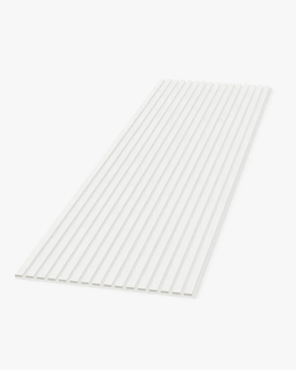 White, Grey, & Smoked Acoustic Slat Wall Panel - Furniture Finish - 25.2"x118"