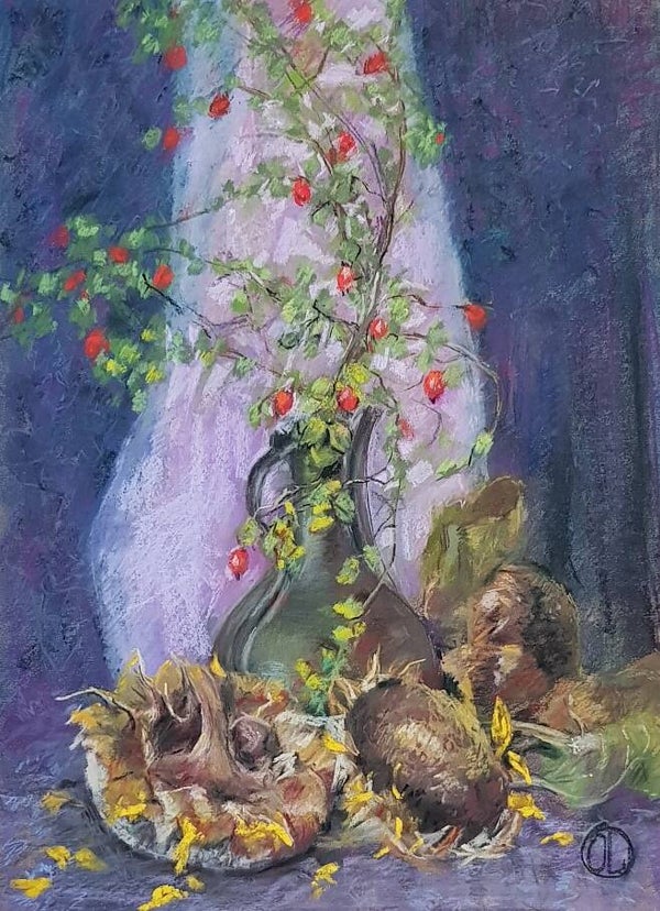 Stillleben mit Sonnenblumen