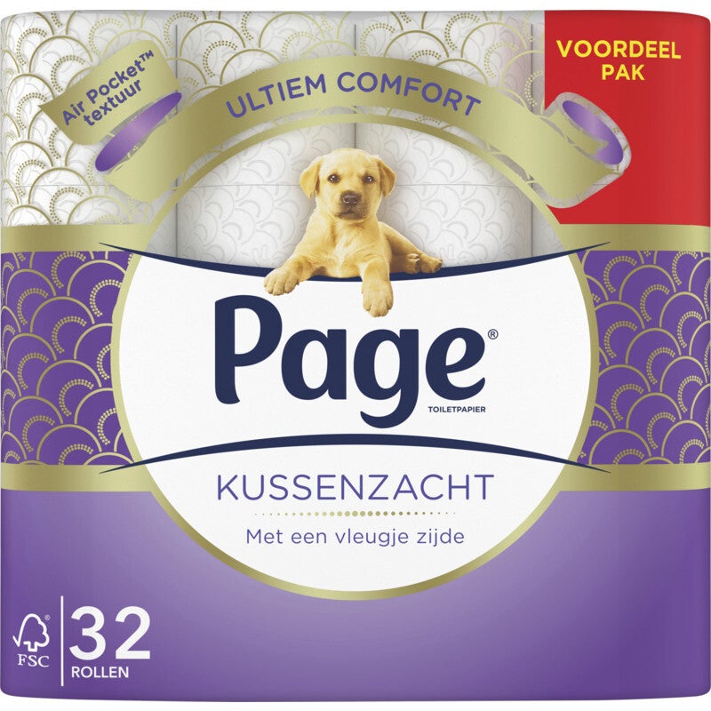 Page Kussenzacht toiletpapier