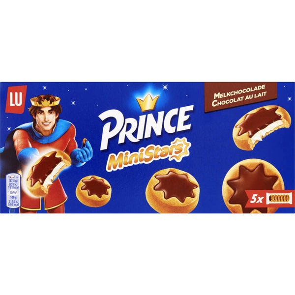 Prince Ministars koekjes met melkchocolade