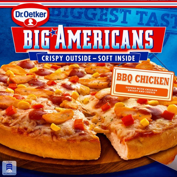 Dr. Oetker Big americans pizza BBQ chicken