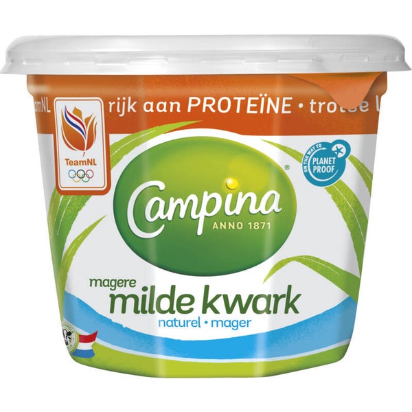 Campina Magere milde kwark naturel