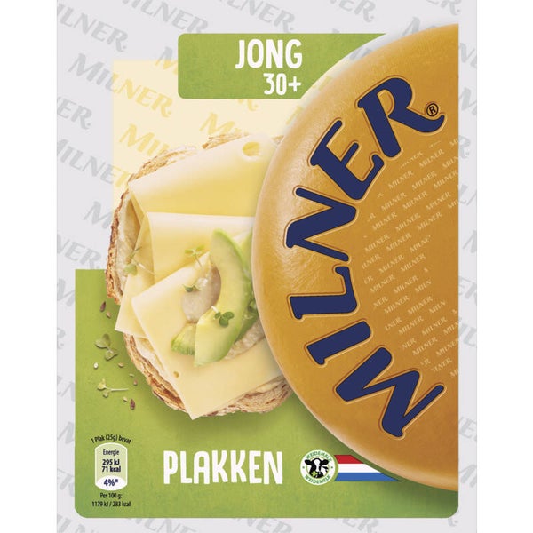 Milner Jonge kaas 30+ plakken