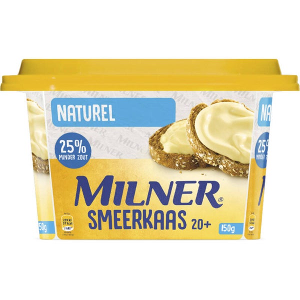 Milner Smeerkaas 20+ naturel