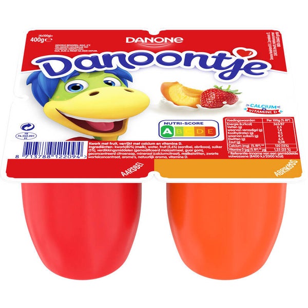 Danone Danoontje aardbei abrikoos