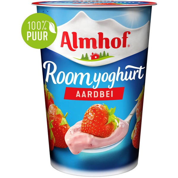 Almhof Roomyoghurt aardbei