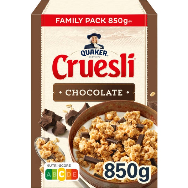 Quaker Cruesli chocolate Fam