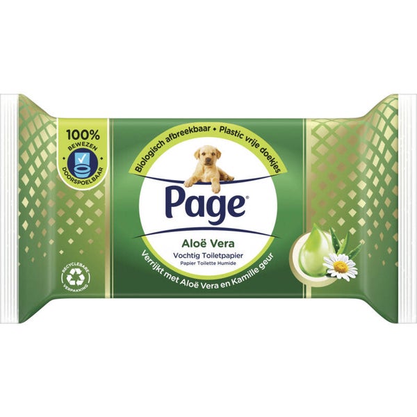Page Aloe vera vochtig toiletpapier