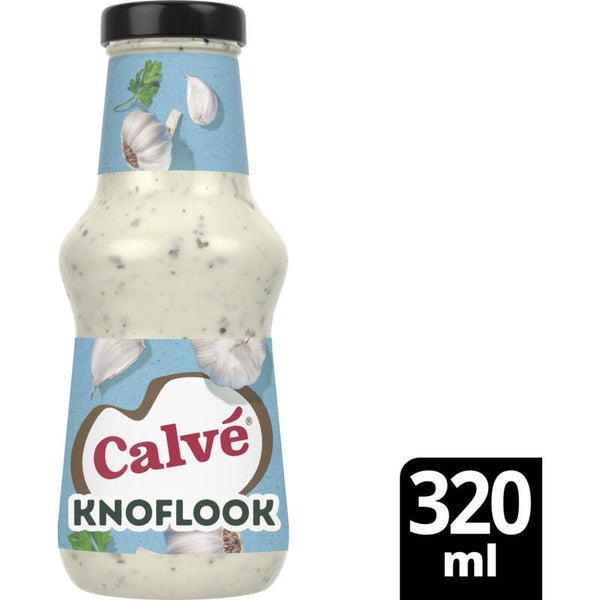 Calvé Saus fles knoflook 320ml