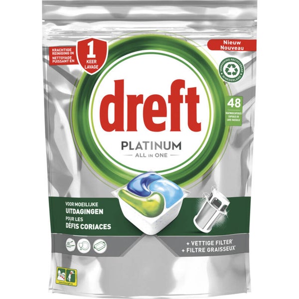 Dreft Platinum vaatwastabletten regular