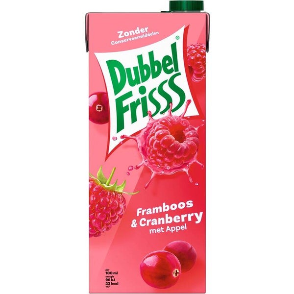 DubbelFrisss Framboos & cranberry 1.5L