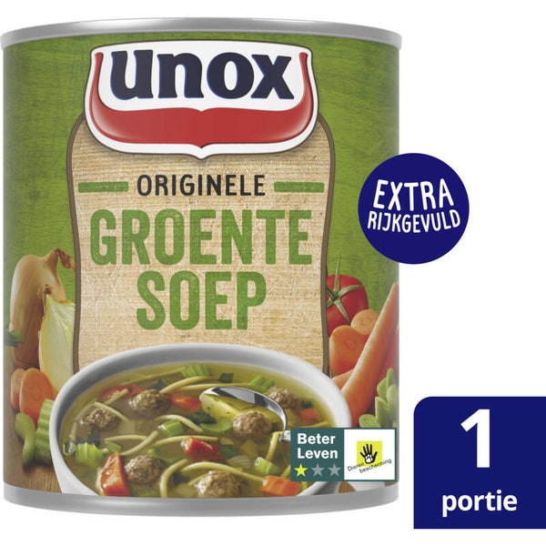 Unox Soep in blik stevige groentesoep 300ml