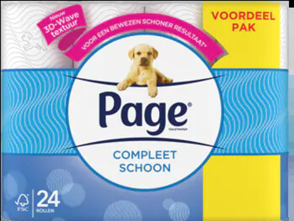 Page Compleet Schoon toiletpapier - 24 rol