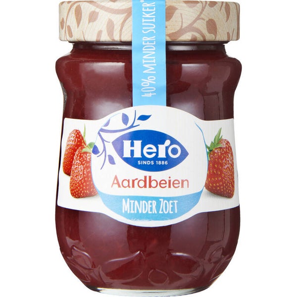 Hero Minder zoet aardbeien jam