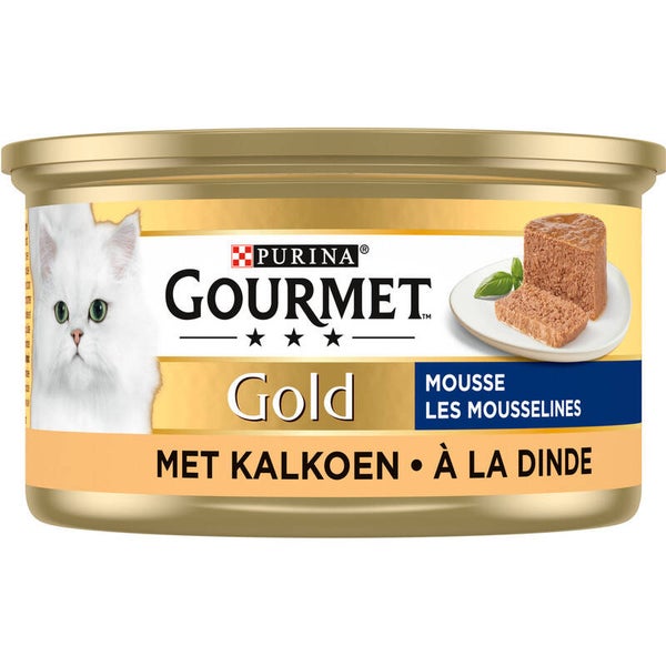 Gourmet Gold mousse kalkoen kattenvoer nat