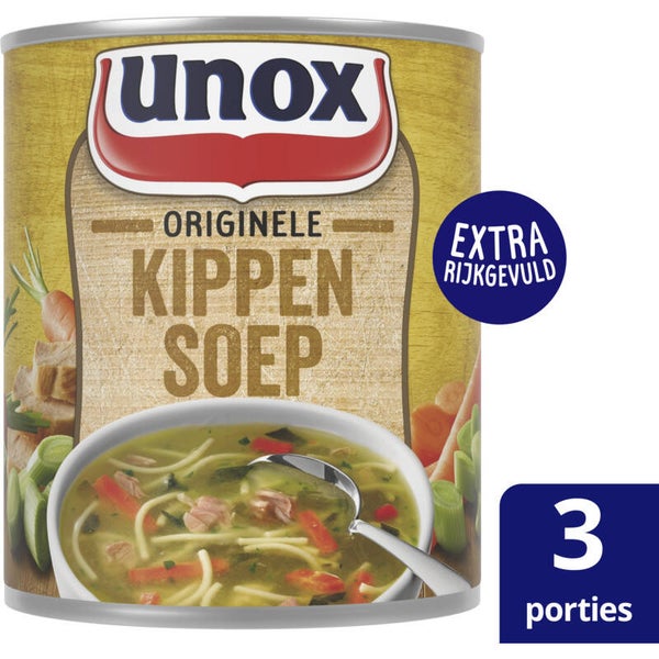 Unox Soep in blik originele kippensoep 800ml