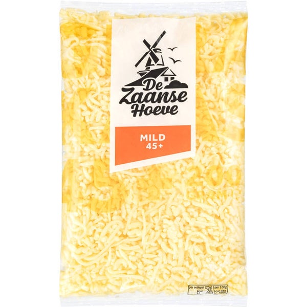 De Zaanse Hoeve Kaas geraspt mild 45+