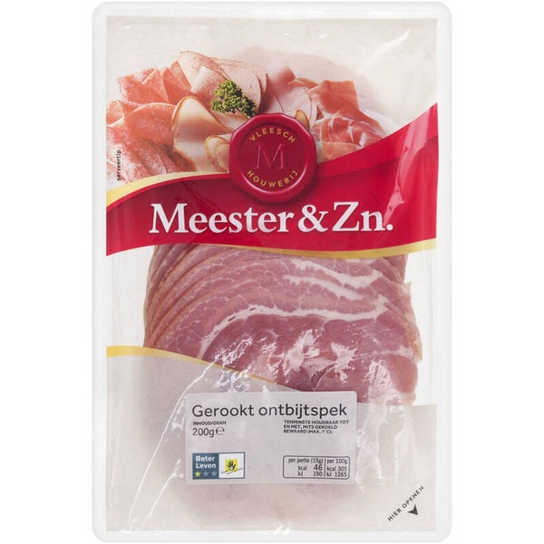 Meester & Zn. Gerookt ontbijtspek