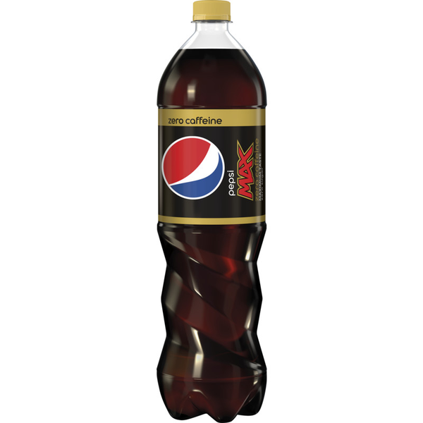 Pepsi Max cola zero caffeine fles