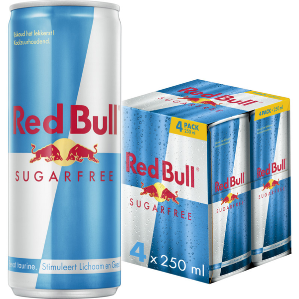 Red Bull Energy drink suikervrij 4-pack
