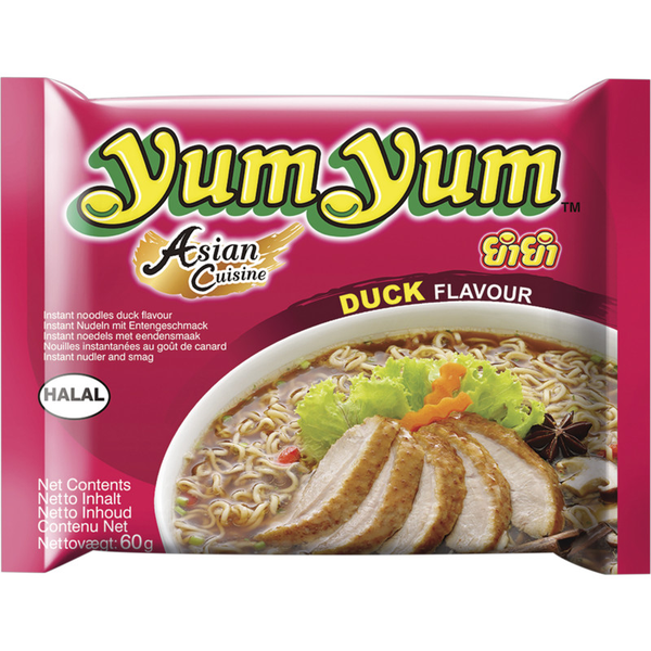 Yum Yum Duck flavour instant noodles