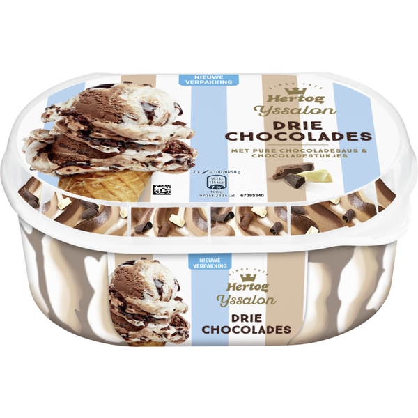 Hertog Ijssalon 3 chocolades