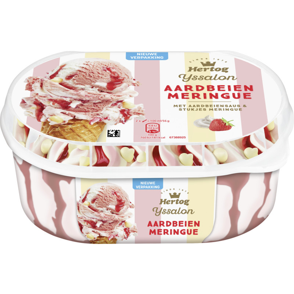 Hertog Ijssalon aardbeien meringue
