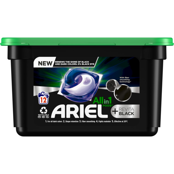 Ariel All in one pods+ black wasmiddelcapsules