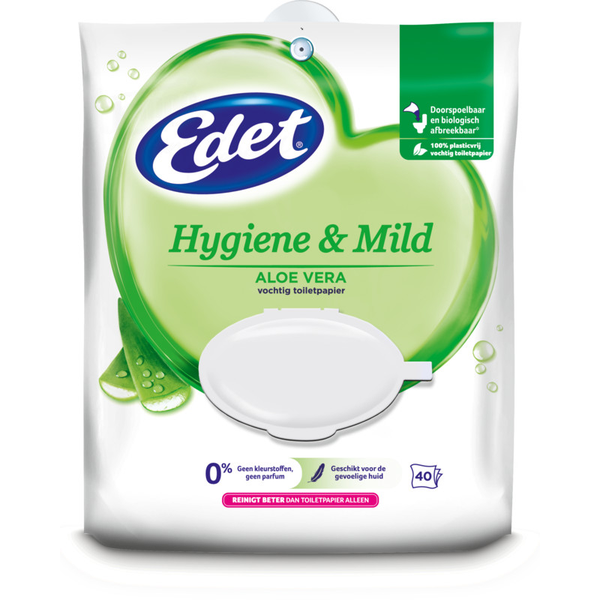 Edet Vochtig toiletpapier hygine & mild