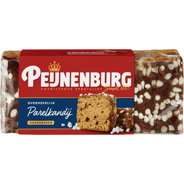 Peijnenburg Ontbijtkoek parelkandij ongesneden