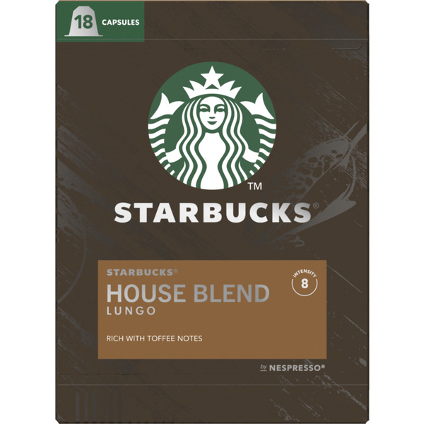 Starbucks Nespresso house blend lungo capsules