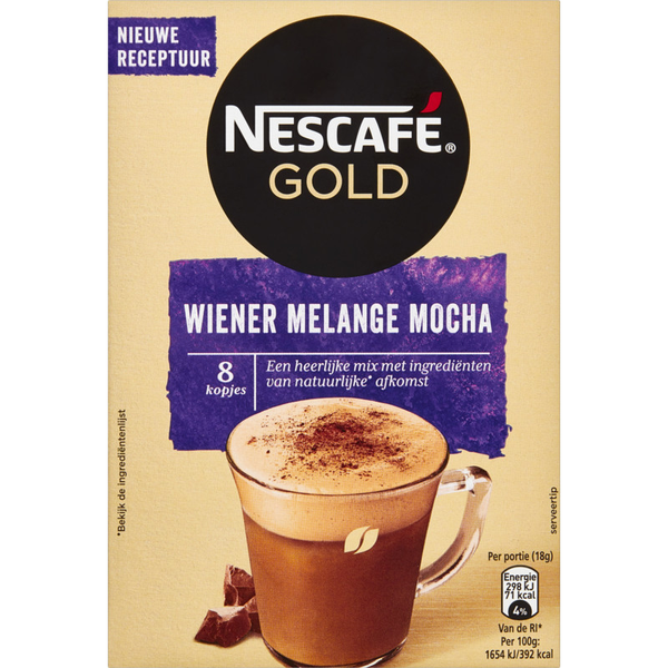 Nescafé Gold wiener melange mocha oploskoffie