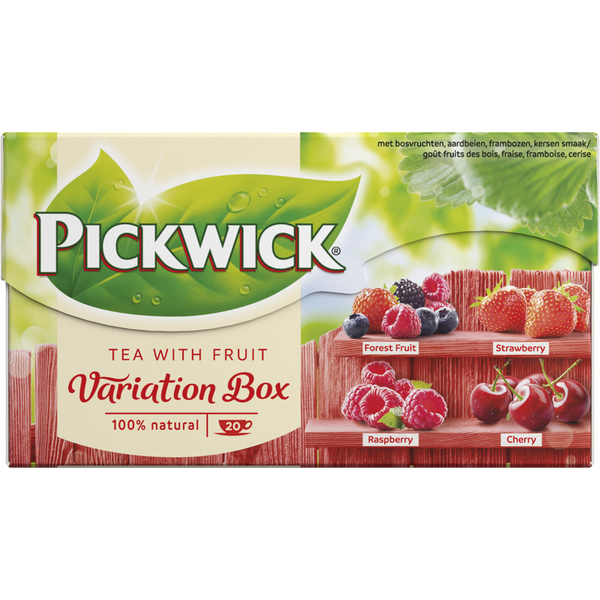 Pickwick Tea with fruit variatiebox red
