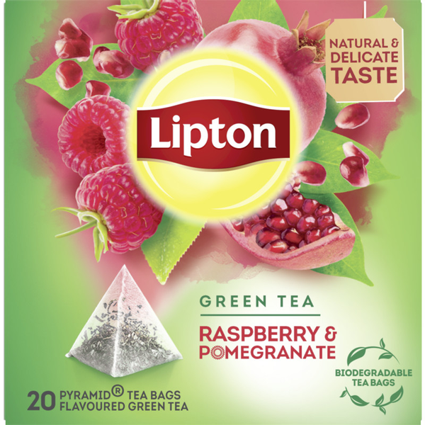 Lipton Green tea raspberry & pomegranate