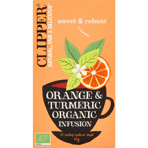 Clipper Organic orange & turmeric infusion