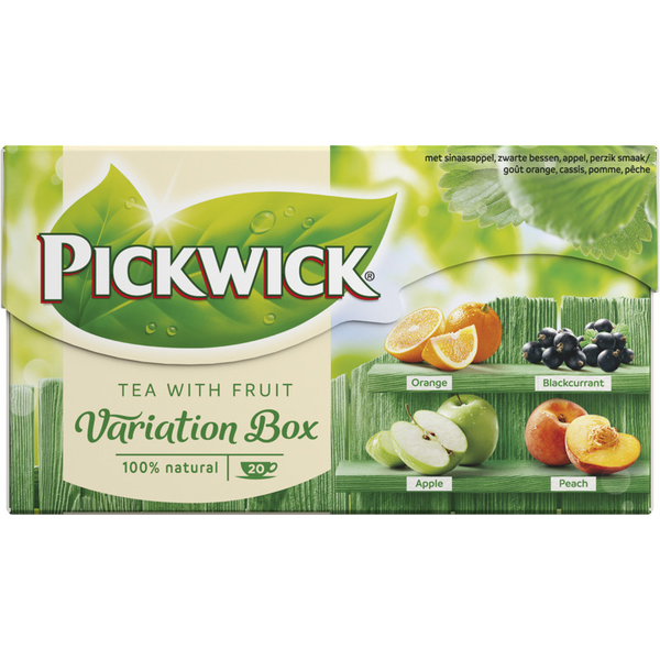 Pickwick Tea with fruit variatiebox groen