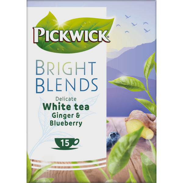 Pickwick Bright blends blueberry & ginger thee