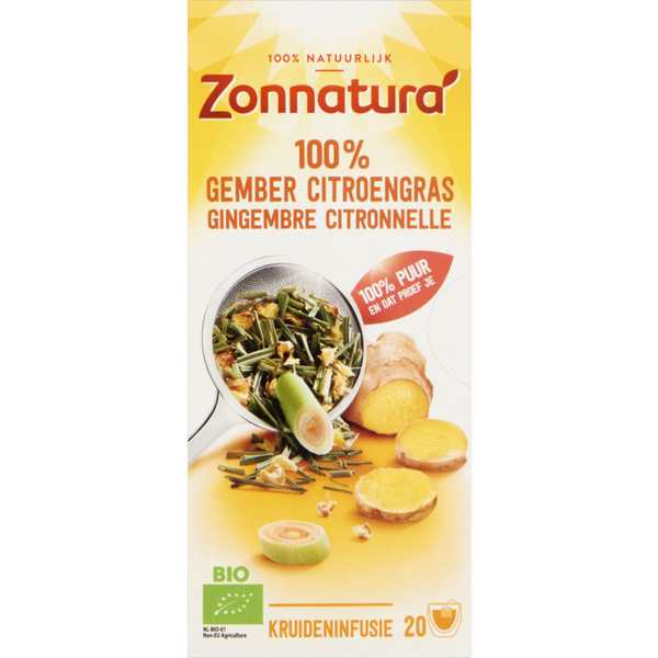 Zonnatura 100% gember citroengras